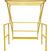 Barri&egrave;re de s&eacute;curit&eacute; pour mezzanine, 70" lo x 77" ha, 78" &eacute;lev&eacute;e, Jaune Pronet Distribution