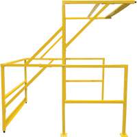 Barri&egrave;re de s&eacute;curit&eacute; pour mezzanine, 70" lo x 77" ha, 78" &eacute;lev&eacute;e, Jaune Pronet Distribution