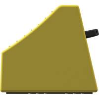 Cale de roue ultra-robuste pour l'exploitation mini&egrave;re Checkers Safety sans support, PEHD, Jaune, 14-1/2" la x 17-1/2" p x 16" h Pronet Distribution