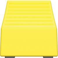 Cale de roue ultra-robuste pour l'exploitation mini&egrave;re Checkers Safety sans support, PEHD, Jaune, 14-1/2" la x 17-1/2" p x 16" h Pronet Distribution