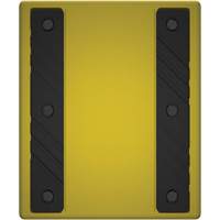 Cale de roue ultra-robuste pour l'exploitation mini&egrave;re Checkers Safety sans support, PEHD, Jaune, 14-1/2" la x 17-1/2" p x 16" h Pronet Distribution
