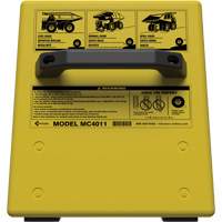 Cale de roue ultra-robuste pour l'exploitation mini&egrave;re Checkers Safety sans support, PEHD, Jaune, 14-1/2" la x 17-1/2" p x 16" h Pronet Distribution