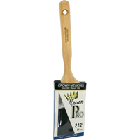 Pinceau &agrave; soies angulaires Crown Pro, Soies, Manche Bois, Largeur de 2-1/2" Pronet Distribution