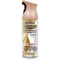 Universal&reg; Pearl Paint & Primer In One Spray Paint, Champagne Pink, Metallic, Aerosol Can Pronet Distribution