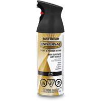 Universal&reg; Enamel Paint & Primer In One, Black, Very Flat, Aerosol Can Pronet Distribution