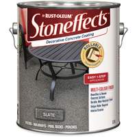 Rev&ecirc;tement de b&eacute;ton d&eacute;coratif Stoneffects, 3,4 L, &agrave; solvants, Textur&eacute;, Gris Pronet Distribution