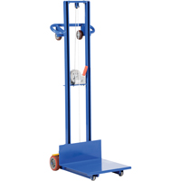 Platform Lift Stacker, Hand Winch Operated, 400 lbs. Capacity, 58" Max Lift Pronet Distribution