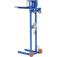 Platform Lift Stacker, Hand Winch Operated, 400 lbs. Capacity, 58" Max Lift Pronet Distribution