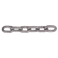 Hot-Dipped Galvanized Chains, Carbon Steel, 1/2" x 200' (60.96 m) L, Grade 40, 9200 lbs. (4.6 tons) Load Capacity Pronet Distribution