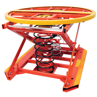 Spring Operated Pallet Positioner and Leveler, 43-1/2" L x 43-1/2" W, 4500 lbs. Cap. Pronet Distribution
