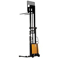 Fork Lift Stacker, Electric Operated, 2000 lbs. Capacity, 137" Max Lift Pronet Distribution