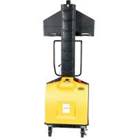 Narrow Mast Powered Lift Stacker, Electric Operated, 1500 lbs. Capacity, 63" Max Lift Pronet Distribution