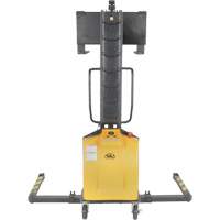 Narrow Mast Powered Lift Stacker, Electric Operated, 1000 lbs. Capacity, 63" Max Lift Pronet Distribution