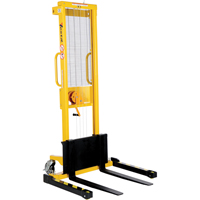 Manual Stacker, Hand Winch Operated, 770 lbs. Capacity, 60" Max Lift Pronet Distribution