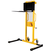 Manual Stacker, Hand Winch Operated, 770 lbs. Capacity, 60" Max Lift Pronet Distribution