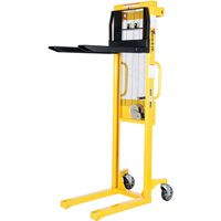 Manual Stacker, Hand Winch Operated, 770 lbs. Capacity, 60" Max Lift Pronet Distribution