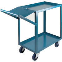Order Picking Carts, 36" H x 18" W x 46" D, 2 Shelves, 1200 lbs. Capacity Pronet Distribution