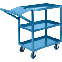 Order Picking Carts, 36" H x 18" W x 46" D, 3 Shelves, 1200 lbs. Capacity Pronet Distribution