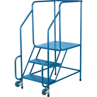&eacute;chelles Tilt-N-Roll, Acier, 3 marches, Largeur 22", 24" p x 27" h marche pali&egrave;re Pronet Distribution