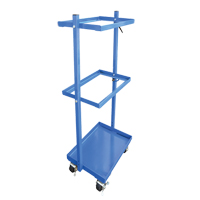 Stock Cart, Steel, 30-11/16" W x 19-1/4" D, 3 Shelves, 300 lbs. Capacity Pronet Distribution