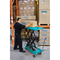 Heavy-Duty Hydraulic Scissor Lift Table, 27-1/2" L x 17-3/4" W, Steel, 330 lbs. Capacity Pronet Distribution