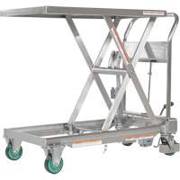 Hydraulic Scissor Lift Table, 31-1/2" L x 19-1/2" W, Stainless Steel, 550 lbs. Capacity Pronet Distribution