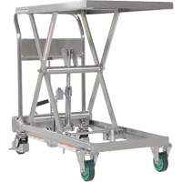 Hydraulic Scissor Lift Table, 31-1/2" L x 19-1/2" W, Stainless Steel, 550 lbs. Capacity Pronet Distribution