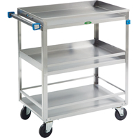 Chariots avec barres de retenue, 3 Tiers, 19" la x 34-3/4" h x 31" p, Capacit&eacute; 500 lb Pronet Distribution