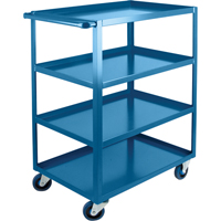 Heavy-Duty Shelf Carts, 4 Tiers, 24" W x 48" H x 39" D, 1200 lbs. Capacity Pronet Distribution