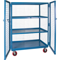 Wire Mesh Truck, 3 Tiers, 51" L x 32" W x 62.5" H, 2400 lbs. Cap. Pronet Distribution