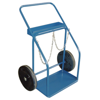 Gas Cylinder Carts, Rubber Wheels, 13" W x 25" L Base, 1000 lbs. Pronet Distribution