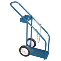 Gas Cylinder Carts, Semi-Pneumatic Wheels, 12" W x 16" L Base, 1000 lbs. Pronet Distribution