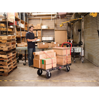 Heavy-Duty Platform Truck, 36" L x 24" W, 1000 lbs. Cap., Rubber Wheels Pronet Distribution