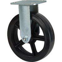 Roulette moul&eacute;, Fixe, 8" (203,2 mm), Caoutchouc, 660 lb (299 kg) Pronet Distribution