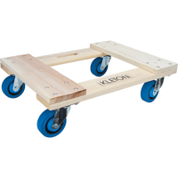 Hardwood Dolly, Rubber Wheels, 1400 lbs. Capacity, 18" W x 24" D x 7" H Pronet Distribution