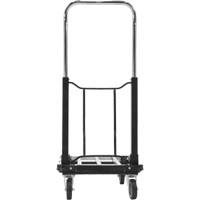 Chariot &agrave; plateforme repliable, Acier inoxydable, 300 lb, 28" lo x 16" la, Hauteur 33-1/2" Pronet Distribution