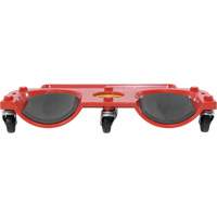 Rolling Knee Dolly, Plastic, Red, 350 lbs. Capacity Pronet Distribution