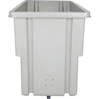 Chariot basculeur en acier, Poly&eacute;thyl&egrave;ne, 0,625 vg³, Capacit&eacute; de charge de 500 lb Pronet Distribution