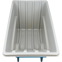 Chariot basculeur en acier, Poly&eacute;thyl&egrave;ne, 1,1 vg³, Capacit&eacute; de charge de 2000 lb Pronet Distribution