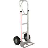 Straight Back Hand Truck, P-Handle Handle, Aluminum, 52" Height, 500 lbs. Capacity Pronet Distribution