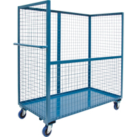 Wire Mesh Stock Truck, Steel, 24" x 55" x 36", 1200 lbs. Capacity Pronet Distribution