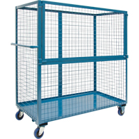 Wire Mesh Stock Truck, Steel, 24" x 55" x 36", 1200 lbs. Capacity Pronet Distribution