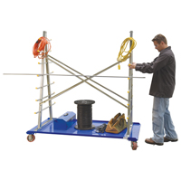 A-Frame Bar & Pipe Cart, Steel, 36-3/4" W x 73-3/4" D x 72-1/2" H, 2000 lbs. Capacity Pronet Distribution