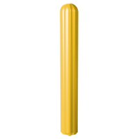 Ribbed Bollard Cover, 4" Dia. x 56" L, Yellow Pronet Distribution