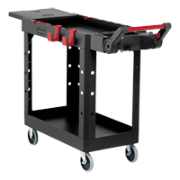 Heavy-Duty Adaptable Utility Cart, 2 Tiers, 17-3/4" x 36" x 46-1/5", 500 lbs. Capacity Pronet Distribution