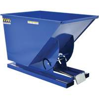 Self-Dumping Hopper, Steel, 1 cu.yd., Blue Pronet Distribution