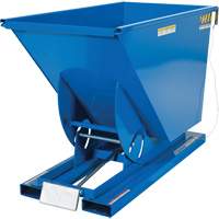 Self-Dumping Hopper, Steel, 3/4 cu.yd., Blue Pronet Distribution