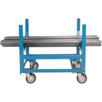 Pipe & Bar Cradle Truck, 48" L x 24" W x 34" H, 2500 lbs. Capacity, Polyurethane Wheels Pronet Distribution