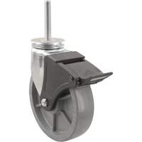 Roulette Emaxx Envirothane, Pivotant avec frein, Diam&egrave;tre 4" (101,6 mm), Capacit&eacute; 1000 lb (453,6 kg) Pronet Distribution