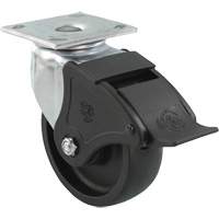 Roulette Emaxx RollX, Pivotant avec frein, 4" (101,6 mm), Nylon, 1200 lb (544,3 kg) Pronet Distribution